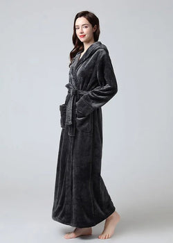 Peignoir Femme très long Noir
