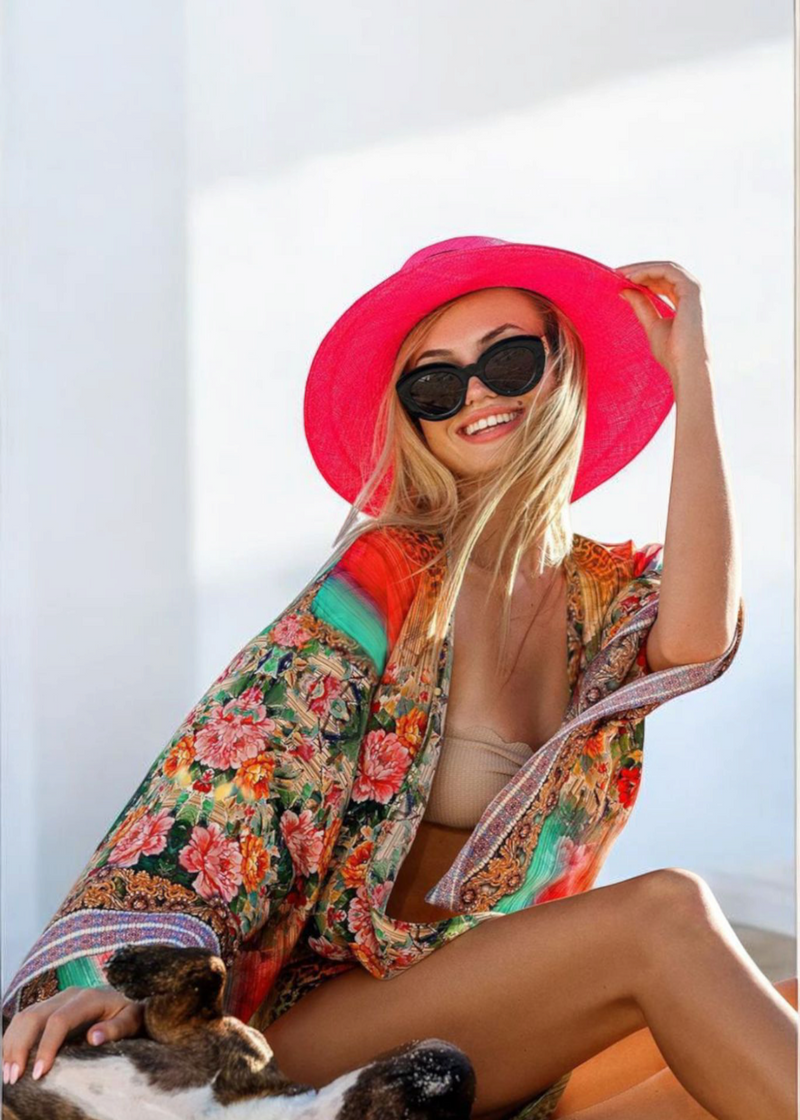 Kimono femme <br> Ligne Florale