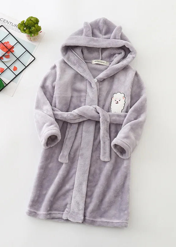 Peignoir Enfant <br> Gris mouton