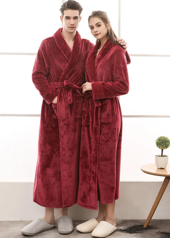 Peignoir long et chaud pour homme et femmes