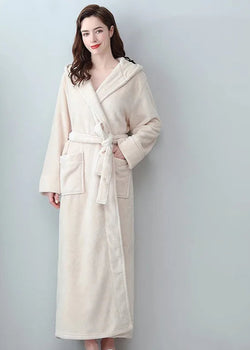 Peignoir Femme Long Beige