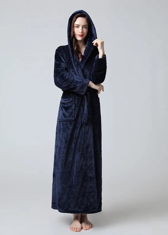 Peignoir Femme Long bleu